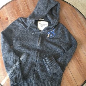 Abercrombie and Fitch Wool Knit Hoodie
